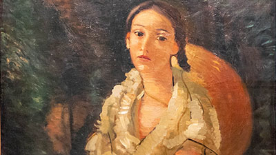 André Derain - La Nièce du peintre assise ( vers 1931 ) Huile sur toile 